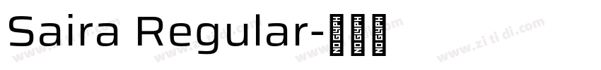 Saira Regular字体转换